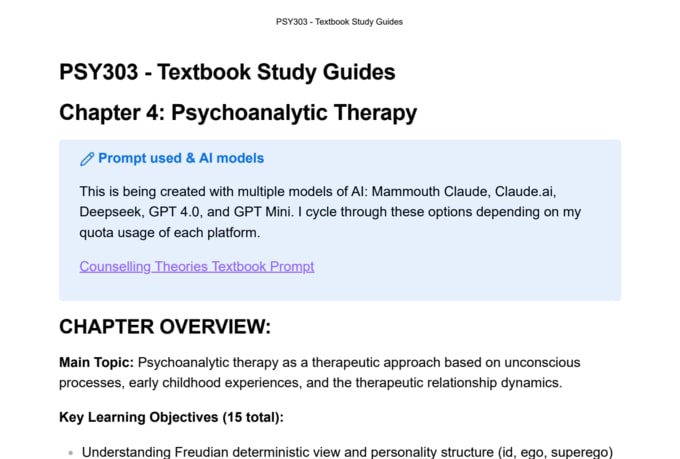 turn your lecture materials into a study guide
